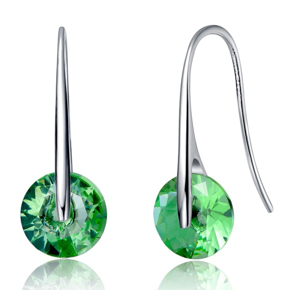 NWT Rachel Glauber Earring Stylish Modernized Solitaire - Green